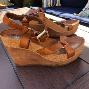 Tory Burch Sandal Cork Wedge Heels